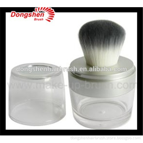 useful cosmetic jar brush free samples,makeup brush,plastic container,make up brushes